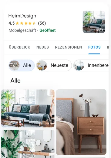 produkte Beispiel Produkte im GMB Eintrag