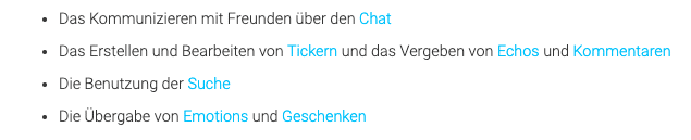 Die Funktionen der Jappy App