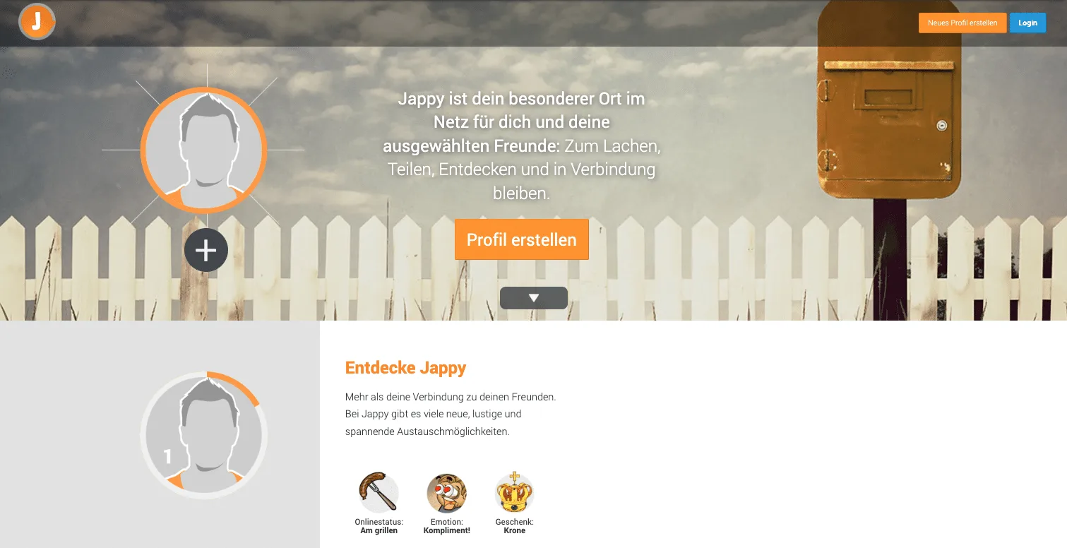 Jappy Startseite 2015