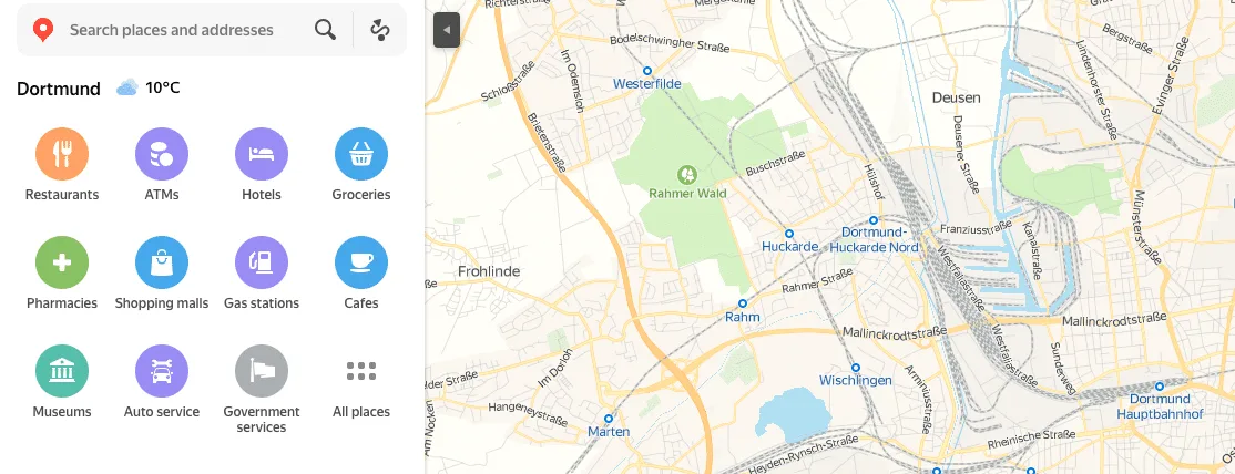yandex maps