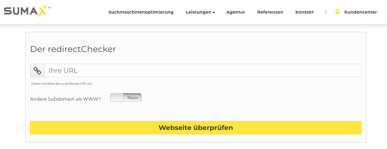  Redirect Checker - Weiterleitungen einer Domain prüfen