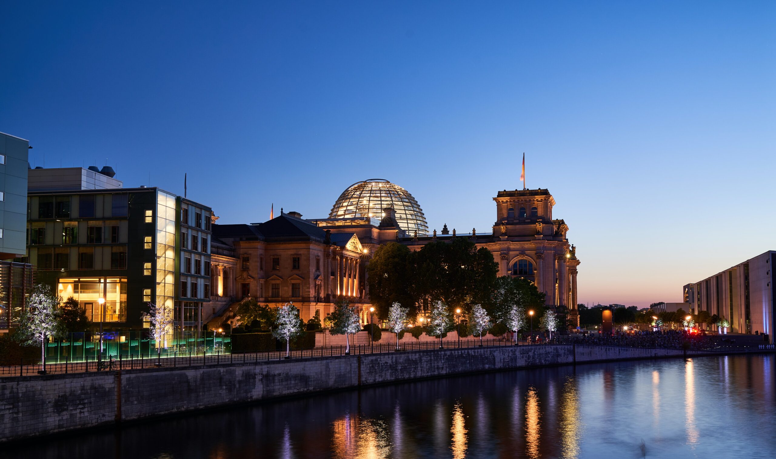 Blick auf den Bundestag in Berlin