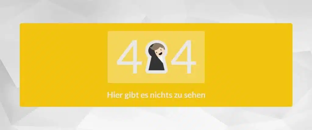 SEO Optimierung - Behebung und Erkennung von 404 Seiten