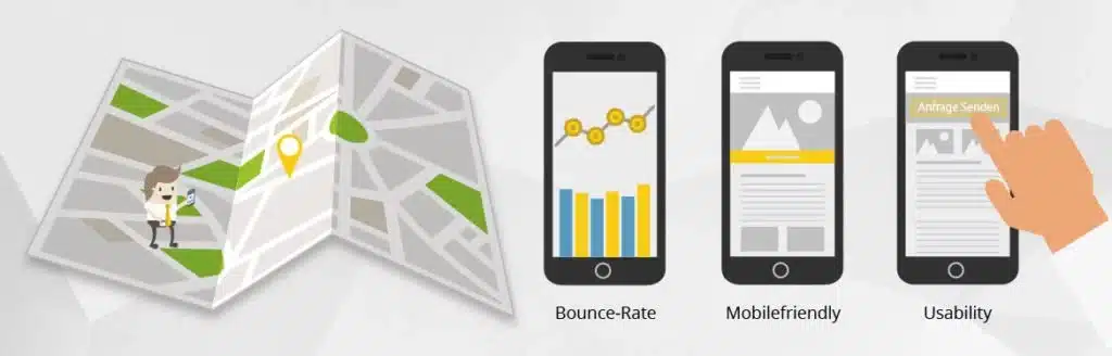 Ranking im lokalen Google Index - Mobile Friendly, Bounce-Rate & Usability 